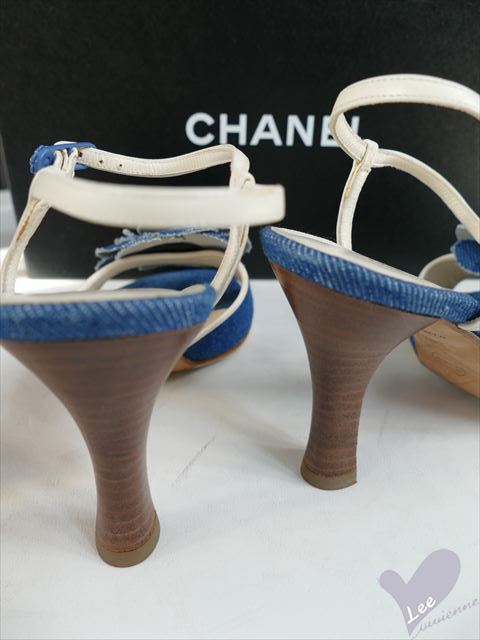 シャネル カメリアデニムパンプス CHANEL： カメリア デニムパンプス 商品説明【アンティーク