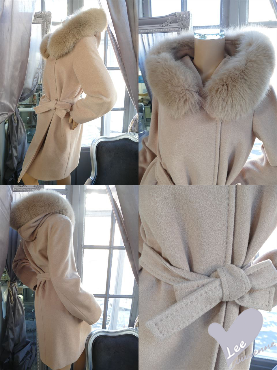 SUPER_BRAND： マックスマーラ フォックスファーフードコート 商品説明