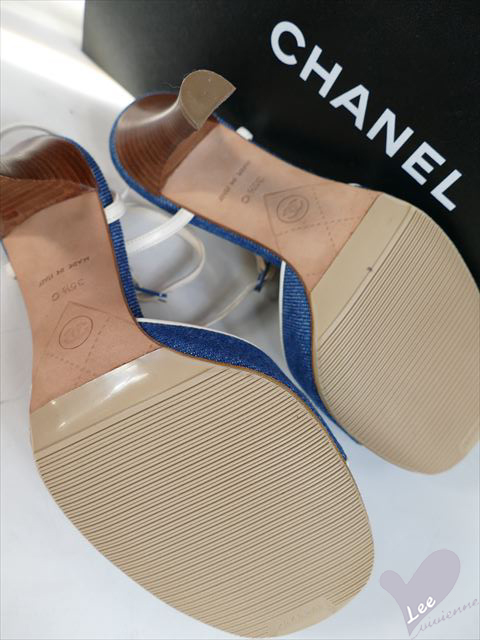 CHANEL： カメリア デニムパンプス 商品説明【アンティーク